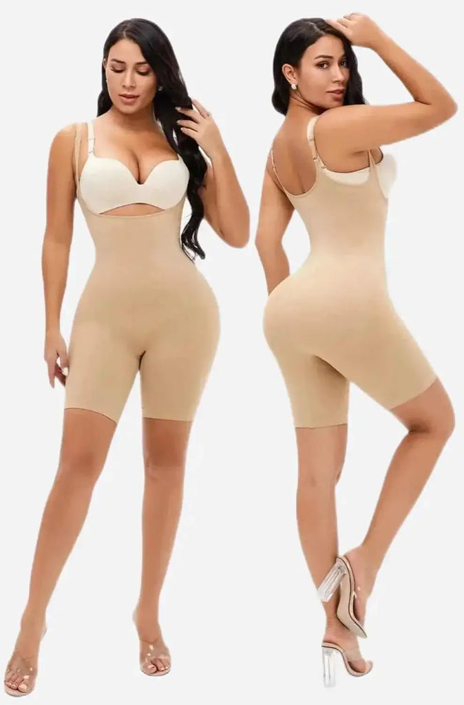 Under Bust Seamless Bodysuit Shapewear, Tummy Control Full Body Shaper